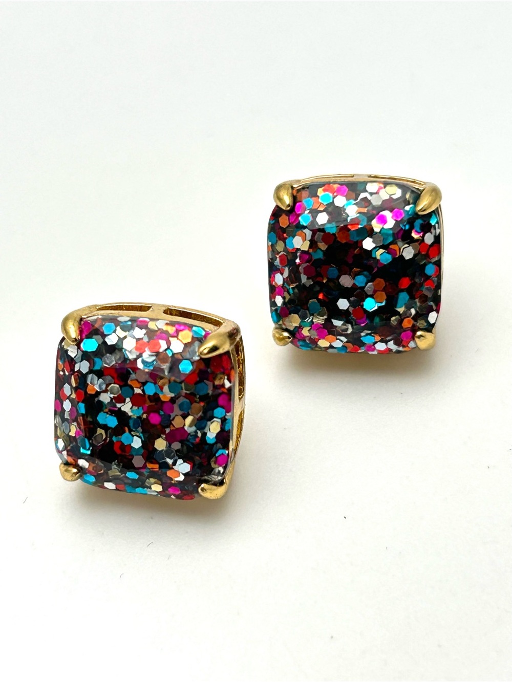 Kate Spade Glitter Gumdrop Earrings